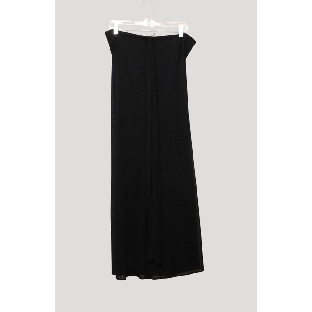 Blu Sage Dressy Pants Womens XL Black Wide Leg Sheer Overlay - Picture 6 of 9